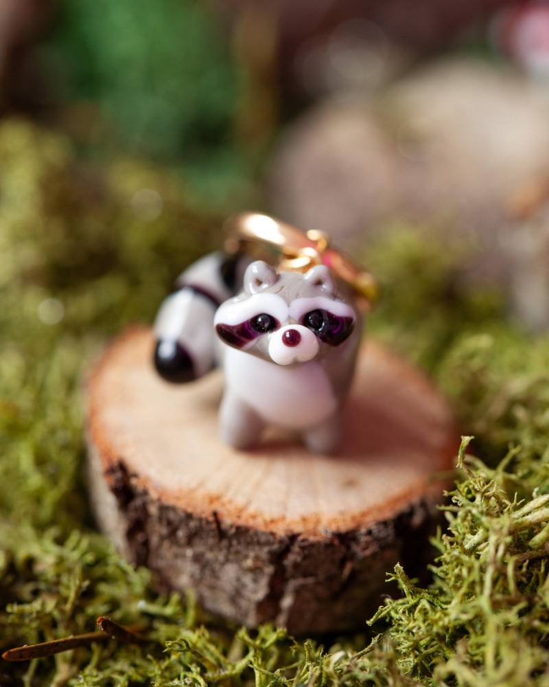 Waschbär Ohrringe - Handgemachte Glas Nach Herbst Maßgefertigte Picknickdecke Waschbär Ohrringe - Handgemachte Glas Nach Herbst Maßgefertigte Picknickdecke von PicnicBlanketJewelry