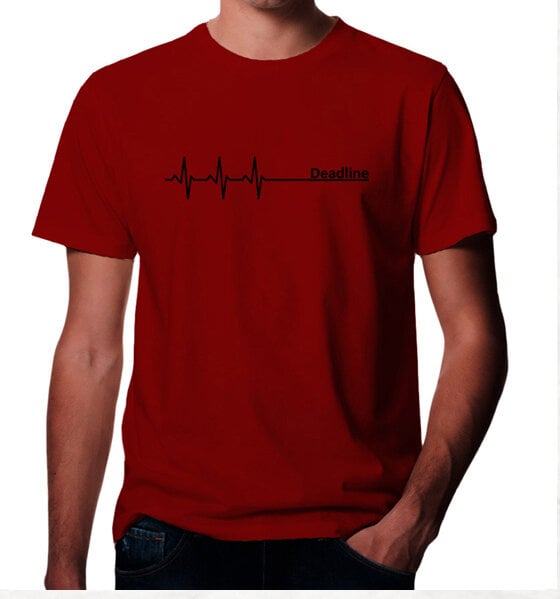 Picopoc Deadline ;)  T-Shirt in rot von Picopoc