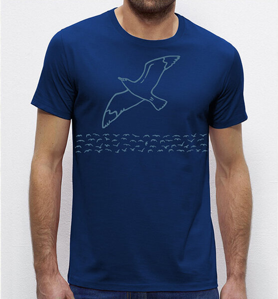 Picopoc Möwe / Möwen T-Shirt für Männer in blau von Picopoc