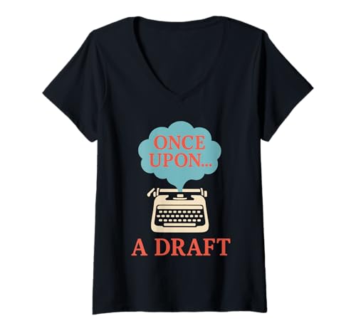 Damen Kid Lit Autor Writer Pride Kinderbuch Schulbesuch T-Shirt mit V-Ausschnitt von Picture Book Kidlit Conference Gift Author Event