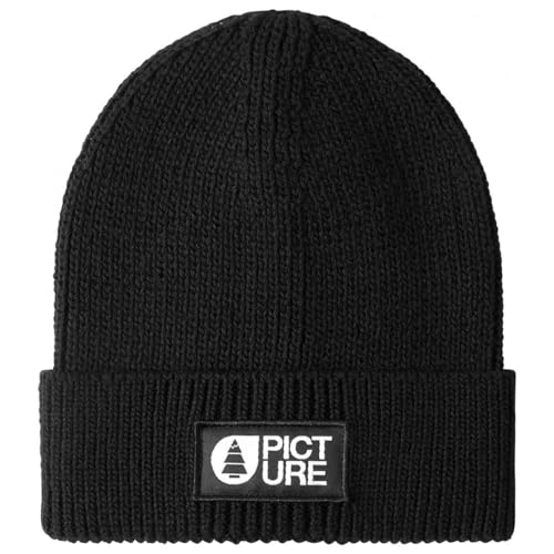 Picture Colino Beanie Schwarz - Warme modische Strickmütze, Größe One Size - Farbe Black von Picture