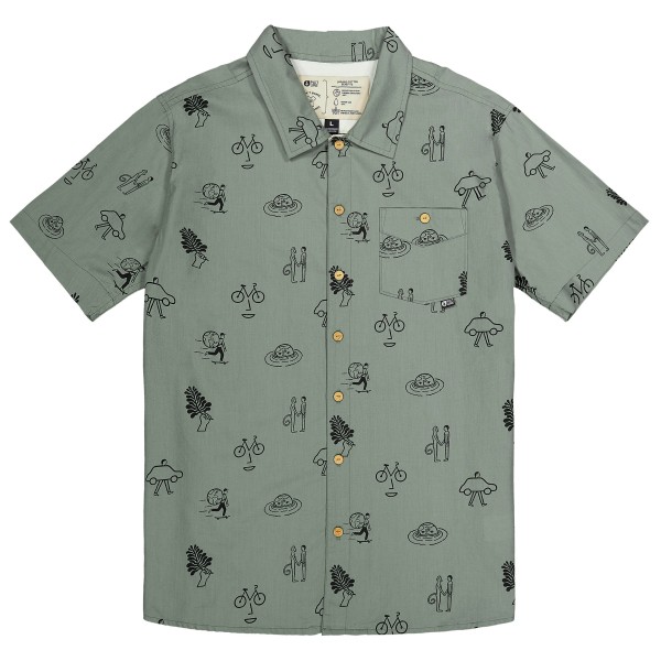 Picture - Mataikona S/S Shirt - Hemd Gr S grün von Picture