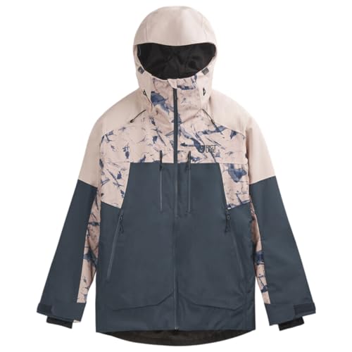 Picture W Exa Jacket Colorblock-Blau-Pink - Warme funktionale Damen Freeride Skijacke, Größe L - Farbe Dark Blue von Picture