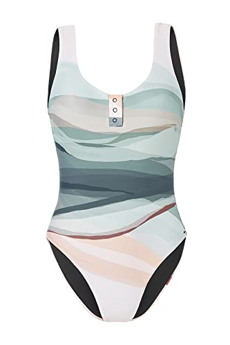 Picture W Nanoe Swimsuit Blau - Nachhaltiger hochwertiger Damen Badeanzug, Größe M - Farbe Mirage von Picture