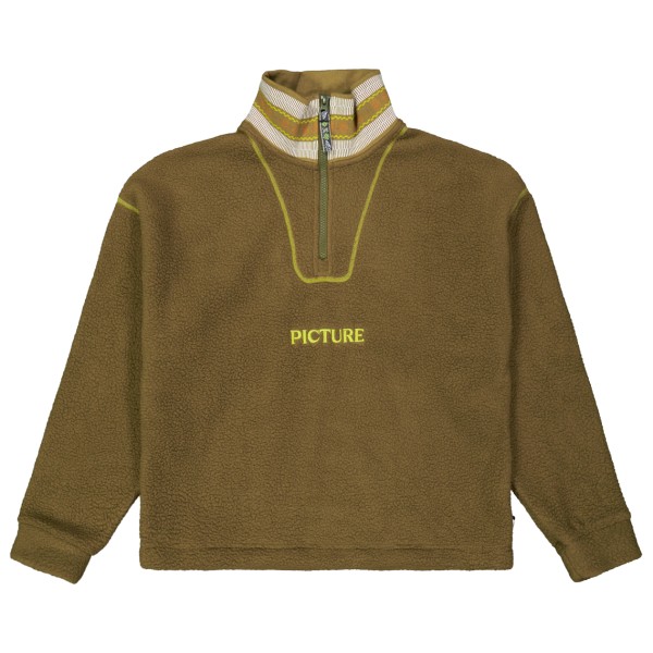 Picture - Women's Cylla Crop 1/4 Fleece - Fleecepullover Gr M braun von Picture