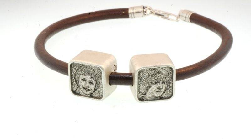 Gravierte Foto Charme - in Sterling Silber Passt Pandora Armbänder von PictureJewelry