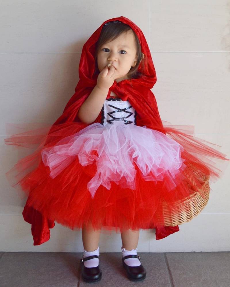 Little Red, Rotkäppchen, Rotkäppchenkostüm, Rotes Tutu-Kleid, Rotkäppchen-Tütü von PicturePerfectCoutur