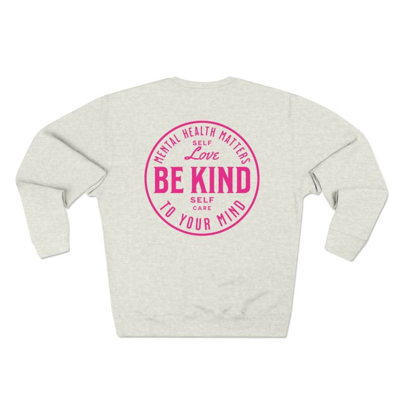 Sweatshirt Unisex - "Be Kind To Your Mind"- Großes Logo in Pink Auf Dem Rücken Sweatshirt Unisex - "Be Kind To Your Mind"- Großes Logo in Pink Auf Dem Rücken von PicturePoesie