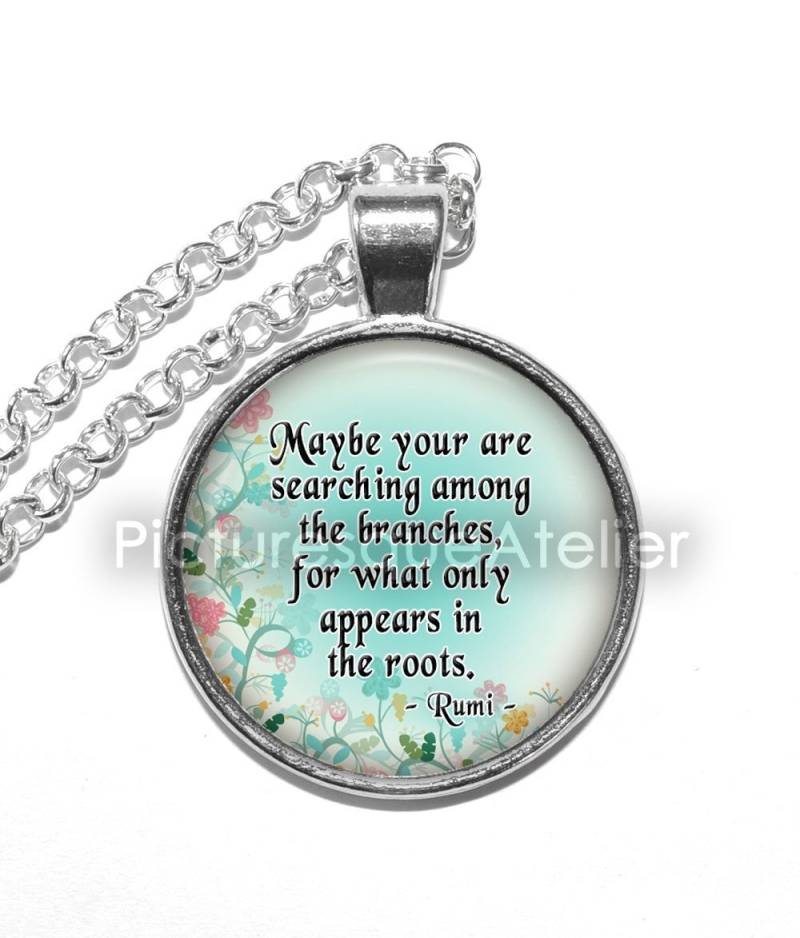 Rumi Zitat Halskette, Sufi Mystiker, Dichter, Gelehrter, Theologe, Kunst Anhänger Inspiration Glas Anhänger, Handgemachter Schmuck Rumi Zitat Halskette, Sufi Mystiker, Dichter, Gelehrter, Theologe, Kunst Anhänger Inspiration Glas Anhänger, Handgemachter Schmuck von PicturesqueAtelier