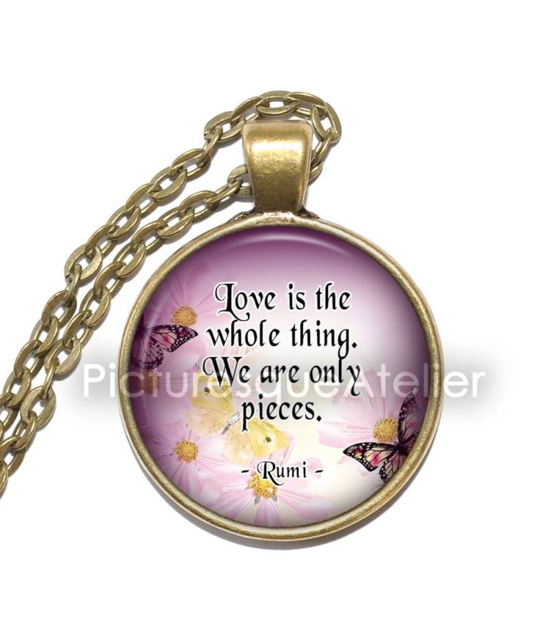 Rumi Zitat Halskette, Sufi Mystiker, Dichter, Gelehrter, Theologe, Kunst Anhänger Inspiration Glas Anhänger, Handgemachter Schmuck Rumi Zitat Halskette, Sufi Mystiker, Dichter, Gelehrter, Theologe, Kunst Anhänger Inspiration Glas Anhänger, Handgemachter Schmuck von PicturesqueAtelier