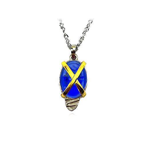 Pidak Shop Halskette mit blauem Talisman aus Feuerhaar und glühenden Augen von Pidak