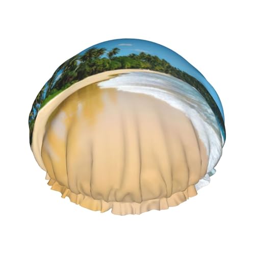 Badekappe für Herren, transparent, für Damen, wiederverwendbar, wasserdicht, lang, dick, Haarpflege, kurzes Kinderbad Badekappe für Herren, transparent, für Damen, wiederverwendbar, wasserdicht, lang, dick, Haarpflege, kurzes Kinderbad von Pidgazdfgv