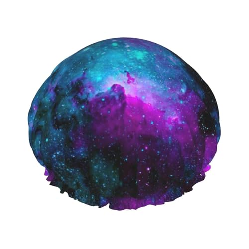 Cool Star River Duschhaube für Herren, Damen, wiederverwendbar, wasserdicht, lang, dick, Haarpflege, kurzes Kinderbad von Pidgazdfgv