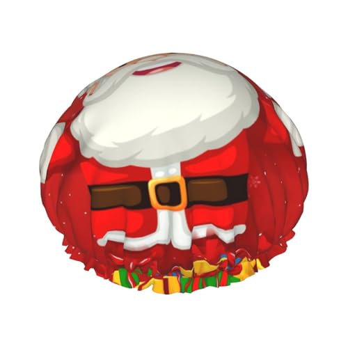 Frohe Weihnachten.Duschhaube für Männer Kappe Frauen Wiederverwendbar Wasserdicht Lange Dicke Haarpflege Haar Kurz Kinder Bad von Pidgazdfgv