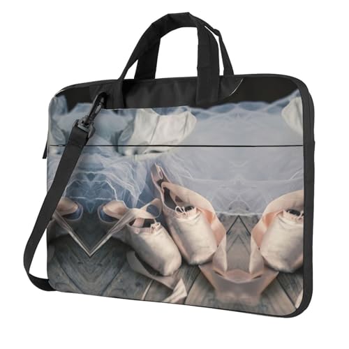 Pidgazdfgv Ballettschuh Laptoptasche Business Computer Laptop Unisex Schulter Messenger Aktentasche Schulsaison, Schwarz , 15.6 inch von Pidgazdfgv