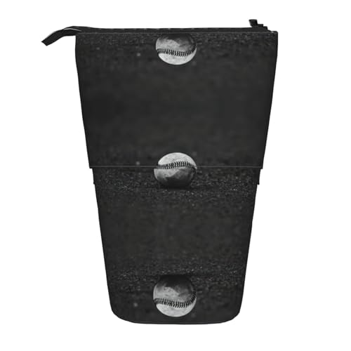 Pidgazdfgv Baseball-Federmäppchen, tragbar, für Schule, Büro, Kinder, Studenten, Erwachsene, Mädchen, Jungen, Geschenk, Make-up von Pidgazdfgv