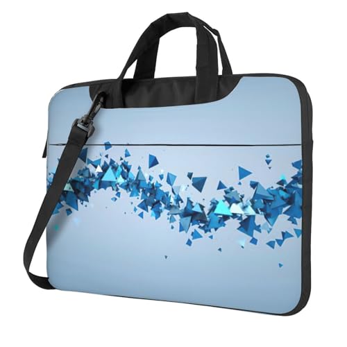 Pidgazdfgv Chaotic Particles Laptoptasche, Unisex, Schultertasche, Kuriertasche, Aktentasche, Schulsaison, Schwarz , 13 inch von Pidgazdfgv