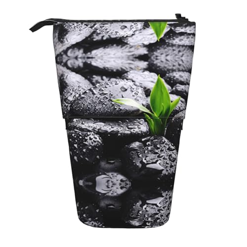 Pidgazdfgv Federmäppchen mit Regentropfen über Felsen, tragbar, für Schule, Büro, Kinder, Studenten, Erwachsene, Mädchen, Jungen, Geschenk, Make-up von Pidgazdfgv