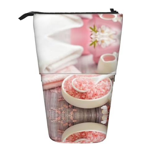 Pidgazdfgv Federmäppchen mit Spa-Thema, tragbar, für Schule, Büro, Kinder, Studenten, Erwachsene, Mädchen, Jungen, Geschenk, Make-up von Pidgazdfgv