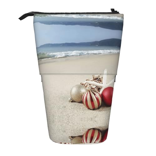 Pidgazdfgv Federmäppchen mit Weihnachtsmotiv, tragbar, für Schule, Büro, Kinder, Studenten, Erwachsene, Mädchen, Jungen, Geschenk, Make-up von Pidgazdfgv