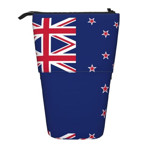 Pidgazdfgv Federmäppchen mit neuseeländischer Flagge, tragbar, für Schule, Büro, Kinder, Studenten, Erwachsene, Mädchen, Jungen, Geschenk, Make-up von Pidgazdfgv