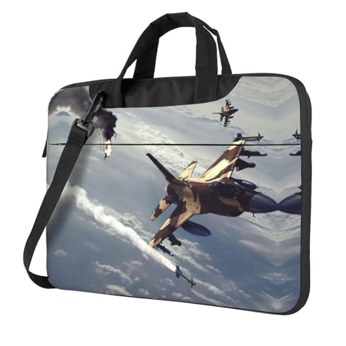 Pidgazdfgv Flugzeug-Laptop-Tasche, Business-Computer, Laptop, Unisex, Schultertasche, Kuriertasche, Aktentasche, Schulsaison, Schwarz , 15.6 inch von Pidgazdfgv