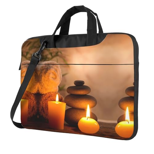 Pidgazdfgv Laptoptasche mit aromatischer Kerze, Unisex, Schultertasche, Kuriertasche, Aktentasche, Schulsaison, Schwarz , 15.6 inch Pidgazdfgv Laptoptasche mit aromatischer Kerze, Unisex, Schultertasche, Kuriertasche, Aktentasche, Schulsaison, Schwarz , 15.6 inch von Pidgazdfgv