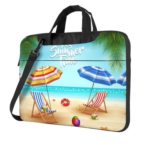 Pidgazdfgv Regenschirme Seestern Laptoptasche Business Computer Laptop Unisex Schulter Messenger Aktentasche Schulsaison, Schwarz , 14 inch von Pidgazdfgv