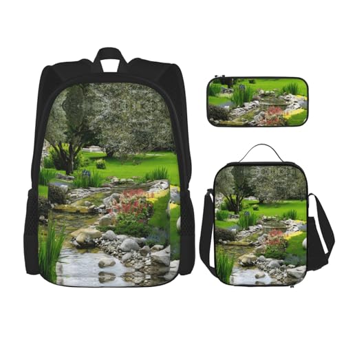 Pidgazdfgv Rucksack für Kinder, Jungen, Mädchen, Lunchbox, Schulbüchertasche, Schultasche, Schul-, Schüler-Geschenk von Pidgazdfgv