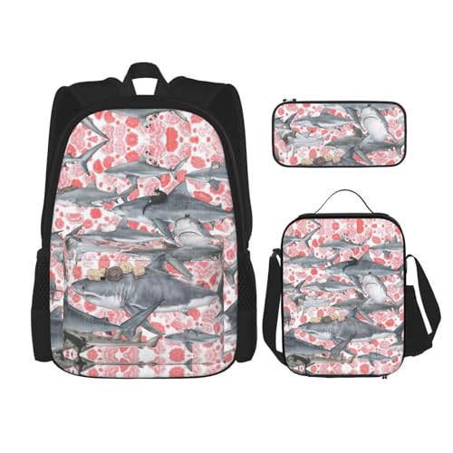 Pidgazdfgv Rucksack für Kinder, Jungen, Mädchen, Lunchbox, Schule, Büchertasche, Sekundarschüler, Studenten, Geschenk von Pidgazdfgv