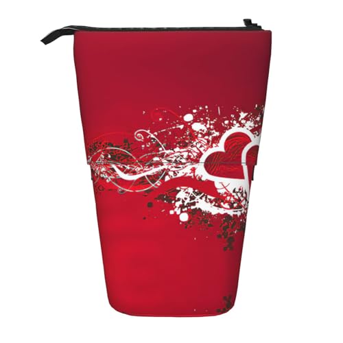 Pidgazdfgv Valentine Day Pencil Case Portable Pencil Bag School Office Kid Students Adult Girl Boys Present Make Up von Pidgazdfgv