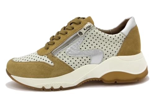 PieSanto 220728 Sneaker aus Wildleder, für Damen, Camel 27139, 38 EU von PieSanto