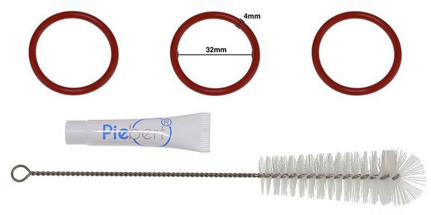 Piebert Pflegeset 200702 für Saeco Kaffeevollautomaten [3x O-Ring 32x4, 4g Pflegeset von Piebert