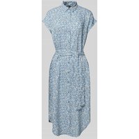 Pieces Midikleid mit Allover-Print Modell 'NYA' in Bleu, Größe XS Pieces Midikleid mit Allover-Print Modell 'NYA' in Bleu, Größe XS von Pieces