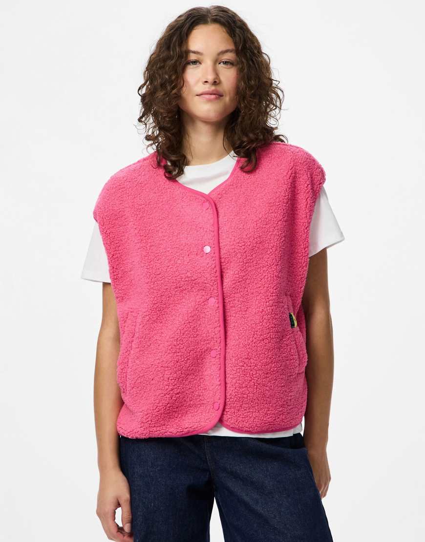PIECES - Trägertop in Knallpink-Rosa von Pieces
