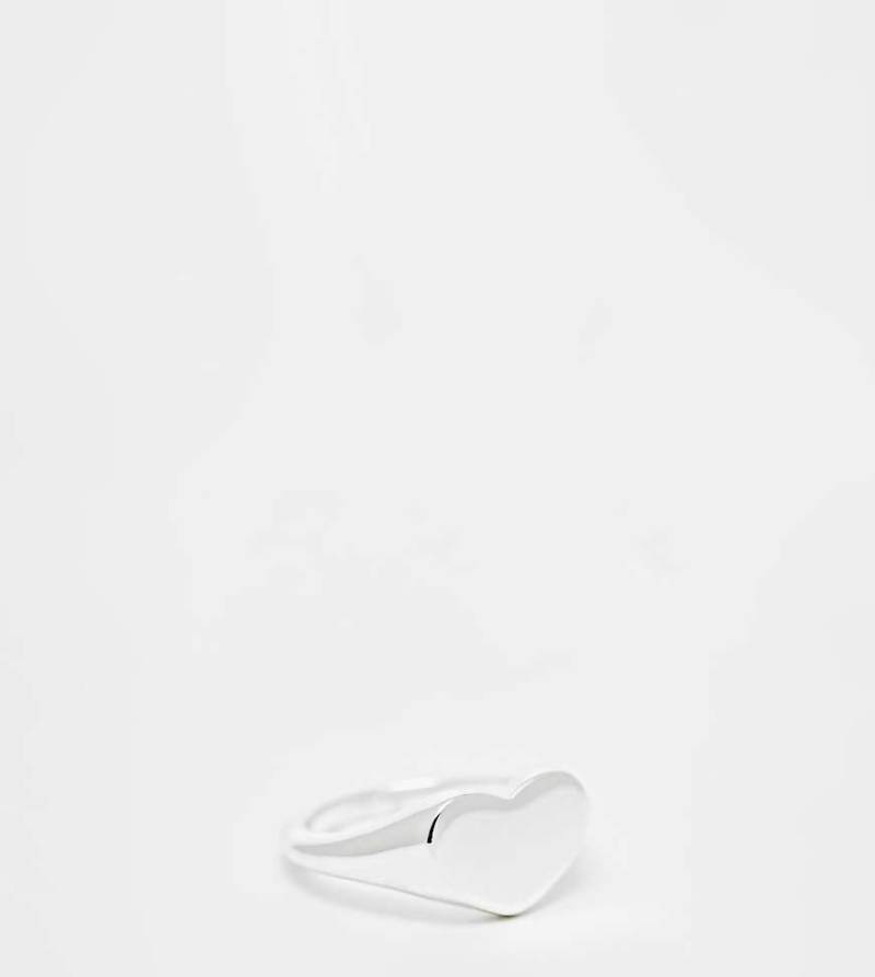 Pieces - 18-karätig vergoldeter Siegelring in Silber-Optik von Pieces