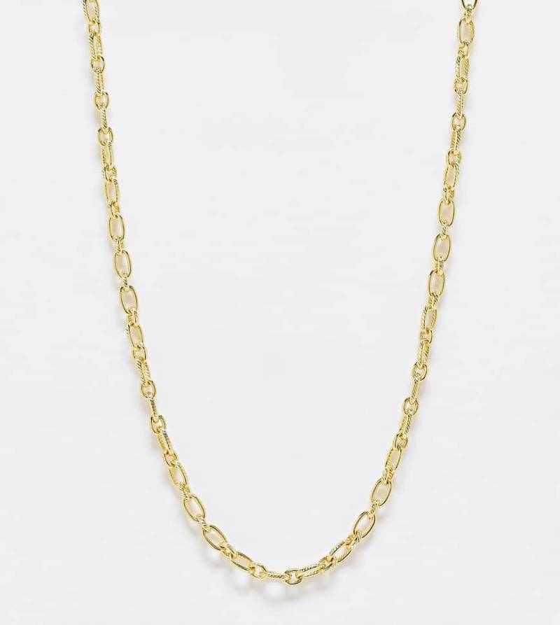 PIECES - Mit 18K vergoldete Halskette-Goldfarben von Pieces