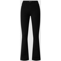 Pieces Flared High Waist Jeans aus Baumwoll-Mix Modell 'PEGGY' in Black, Größe XL von Pieces