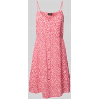 Pieces Fließendes Freizeitkleid mit Allover-Muster Modell 'TALA' in Hellrot, Größe M von Pieces