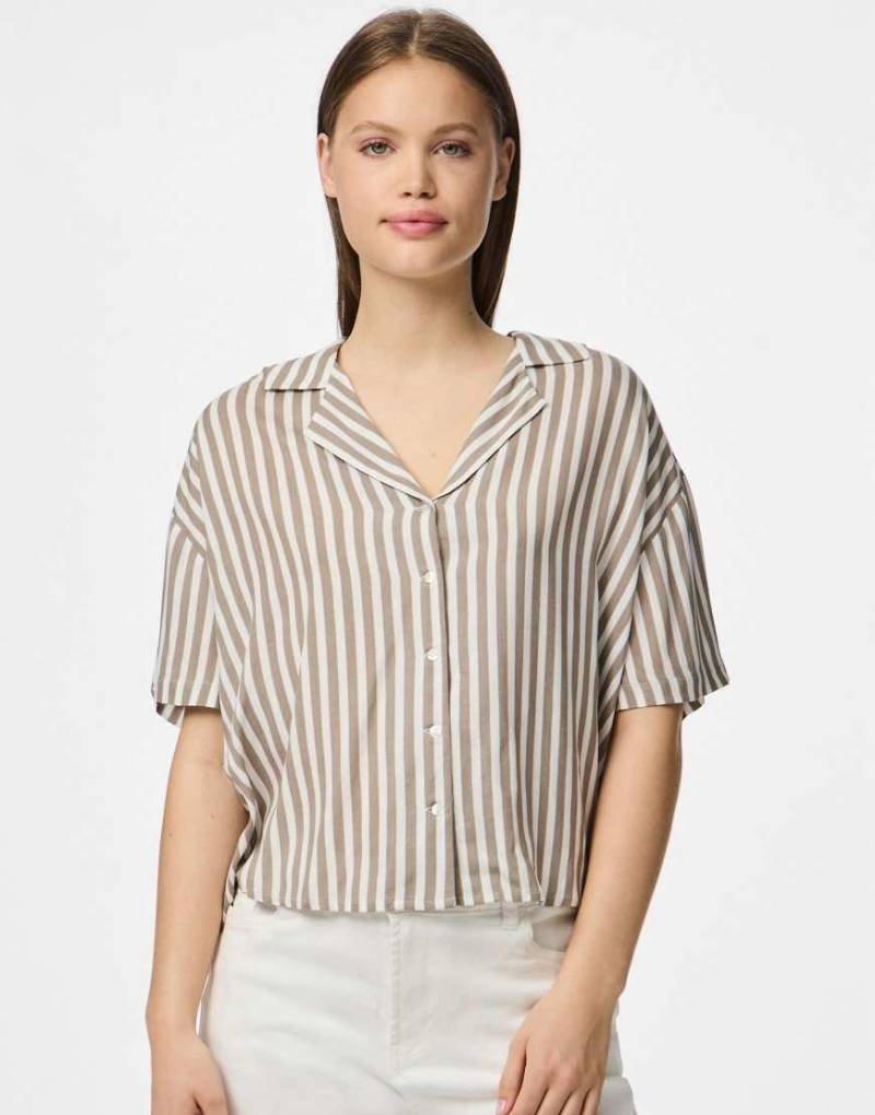 Pieces - Hemd in der Farbe Moon Rock-Grau von Pieces