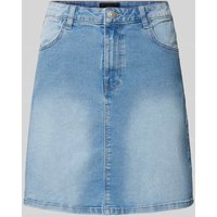 Pieces High Waist Jeansrock mit Eingrifftaschen Modell 'PEGGY' in Hellblau, Größe XS von Pieces