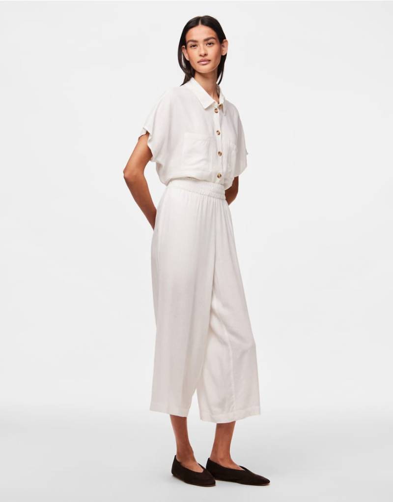 Pieces - Hosenrock in strahlendem Weiß von Pieces