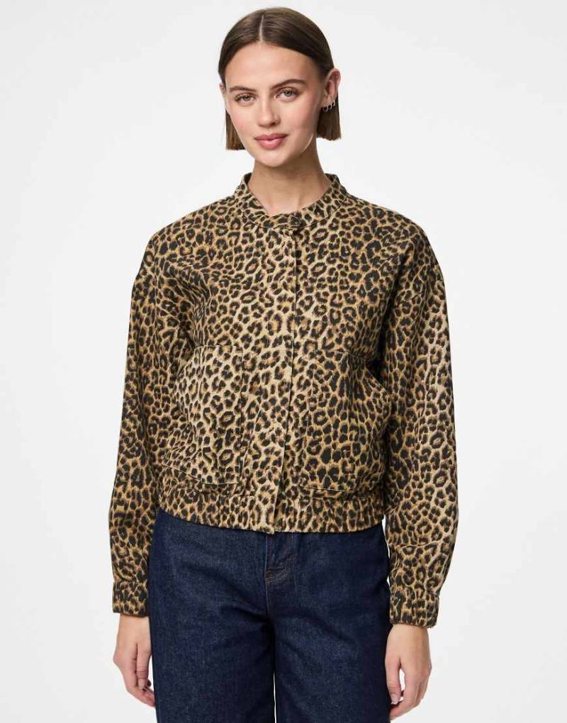 Pieces - Jeansjacke in weißer Pfeffer von Pieces