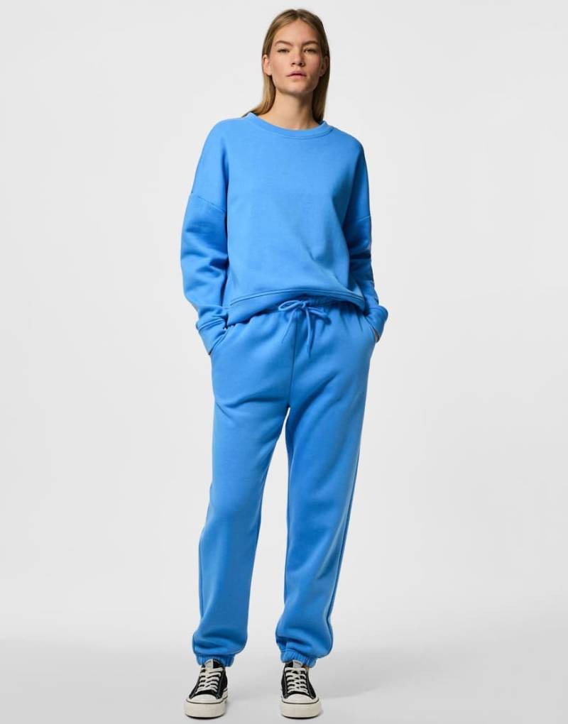 Pieces - Jogginghose in Azurblau von Pieces