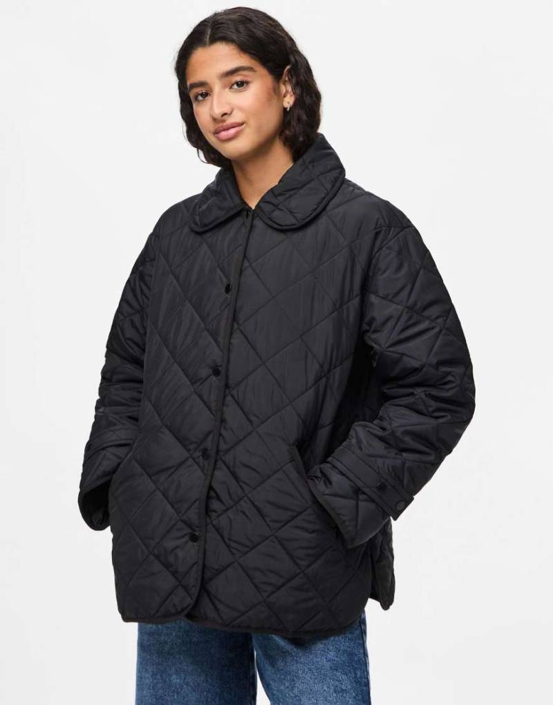 Pieces - Kurzjacke in Schwarz von Pieces