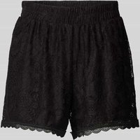 Pieces Loose Fit Shorts mit Ausbrenner-Effekt Modell 'OLLINE' in Black, Größe S von Pieces