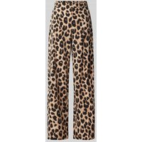 Pieces Loose Fit Stoffhose mit Allover-Print Modell 'GURLA' in Metallic Black, Größe M Pieces Loose Fit Stoffhose mit Allover-Print Modell 'GURLA' in Metallic Black, Größe M von Pieces