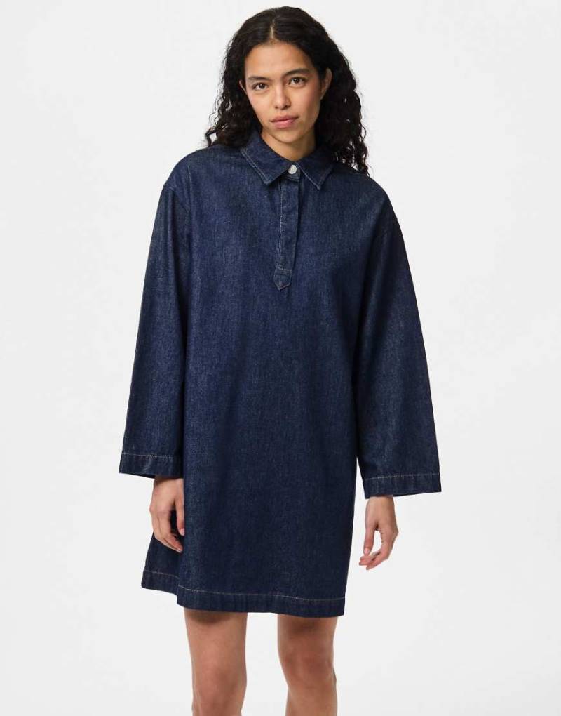 Pieces - Minikleid in Dunkelblau von Pieces