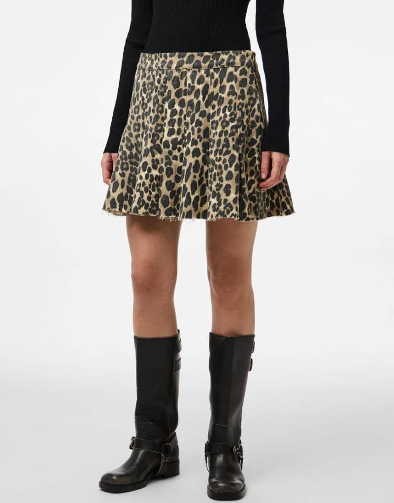 Pieces - Minirock in Nomade-Neutral von Pieces
