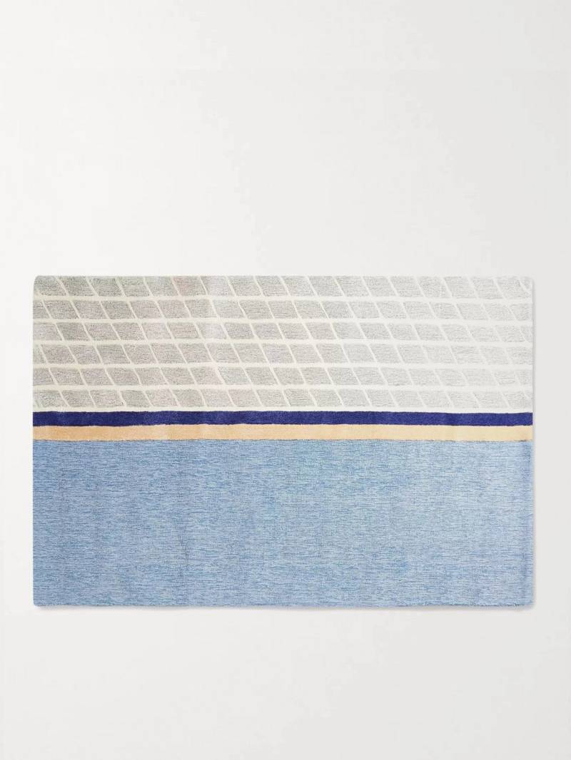 PIECES - Net Patterned Rug, 6' x 9' - Men - Blue von PIECES